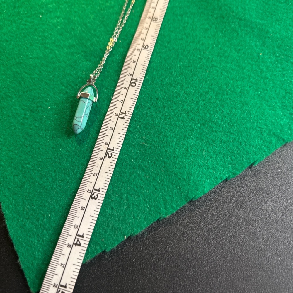 Silver-Tone Double Snake Chain Necklace w/ Interlocking Circle Pendant - Picture 4 of 4